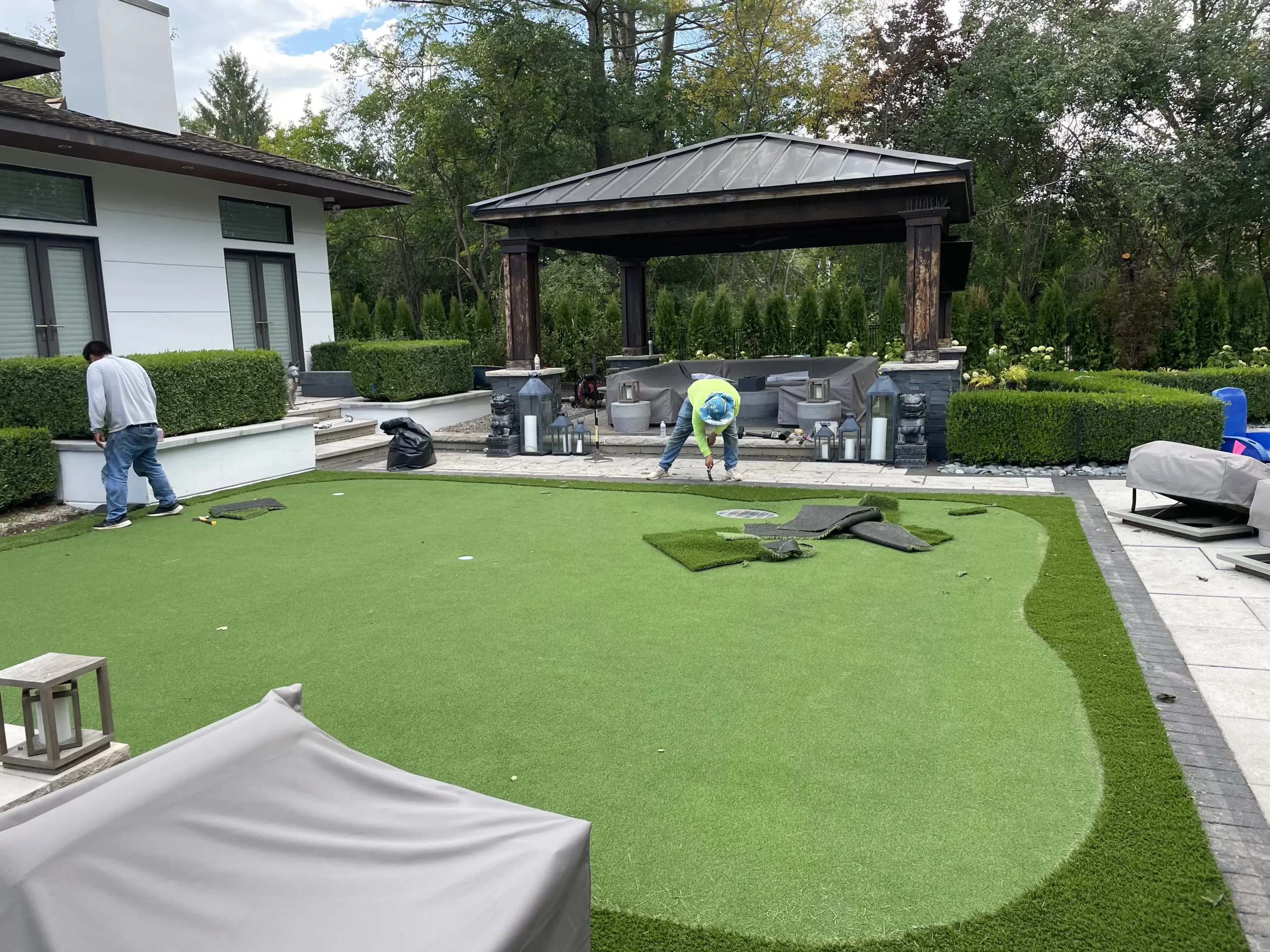 Synthetic Putting Green Design and Install in The Woodlands, TX